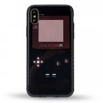 Wholesale iPhone XS / X Design Tempered Glass Hybrid Case (Game Boy)